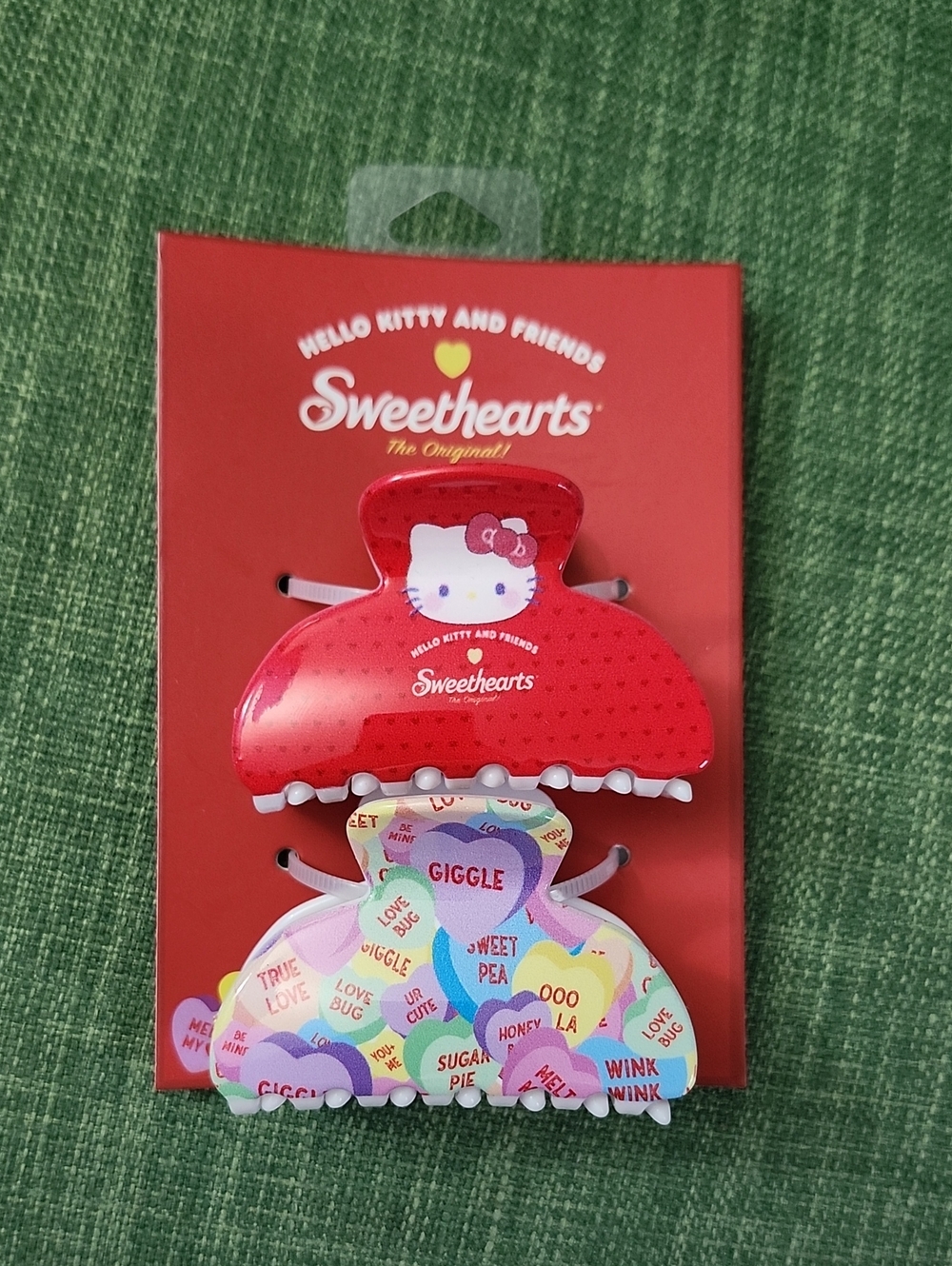 Hello Kitty Red and Multicolor Kids Hair Clips